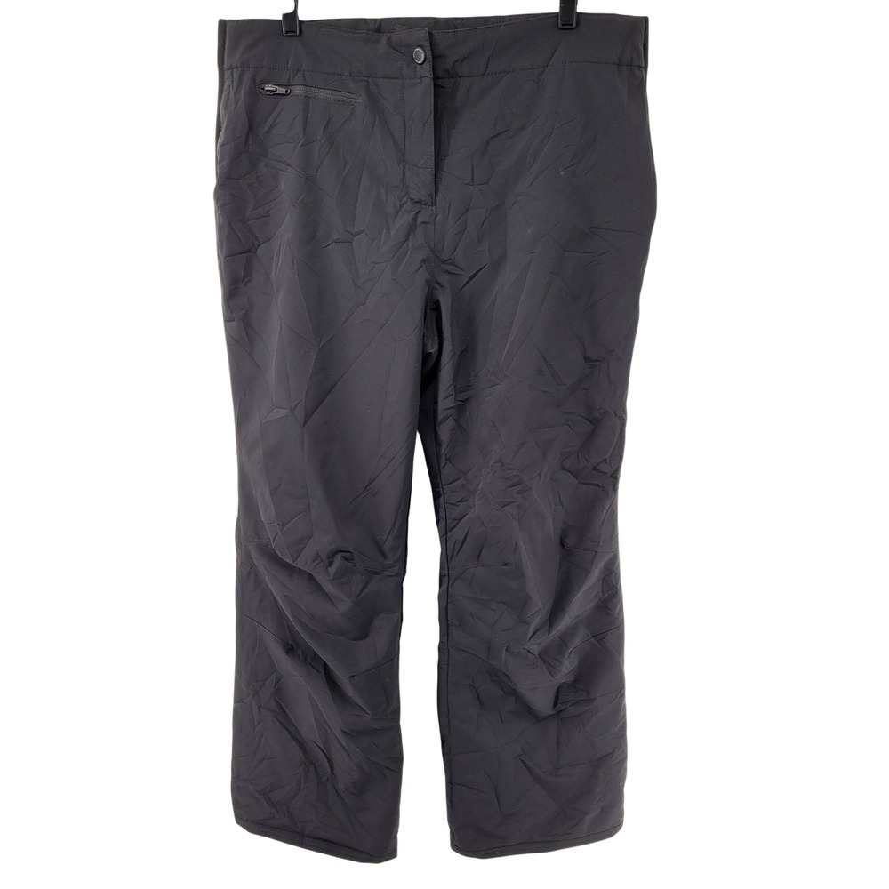 Obermeyer Ski Pants Womens 14 Black Insulated‎ Style 15083 Snowboard Winter